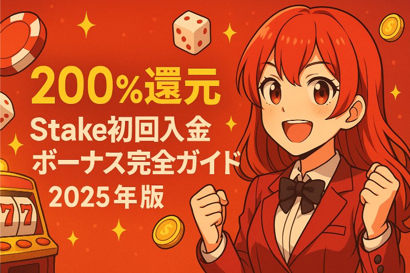 Stake初回入金ボーナス完全ガイド2025年版