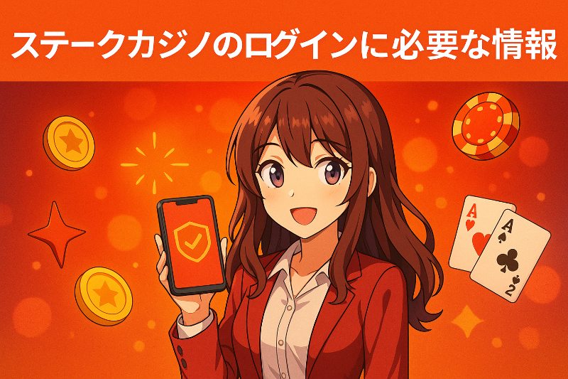 ステークカジノログインには正確な情報と環境が必要。