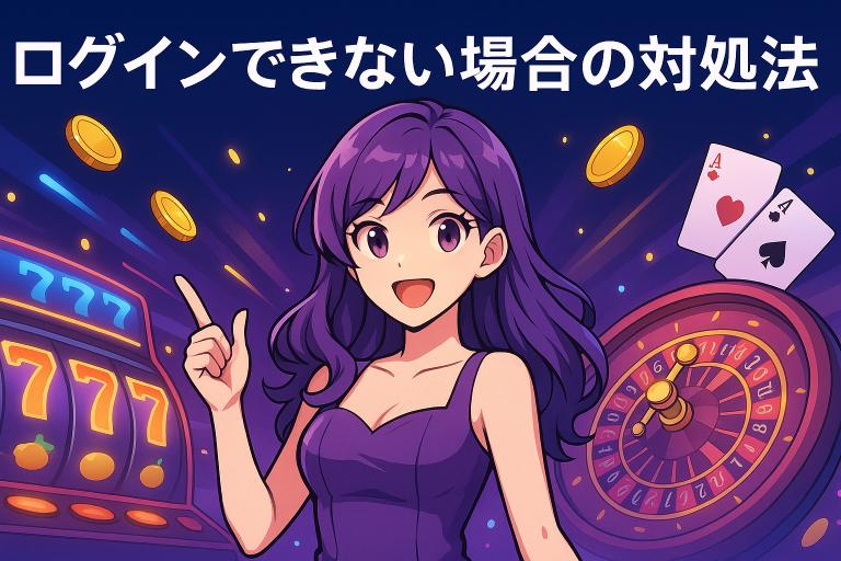 ステークカジノログインできない原因と対処法を解説。